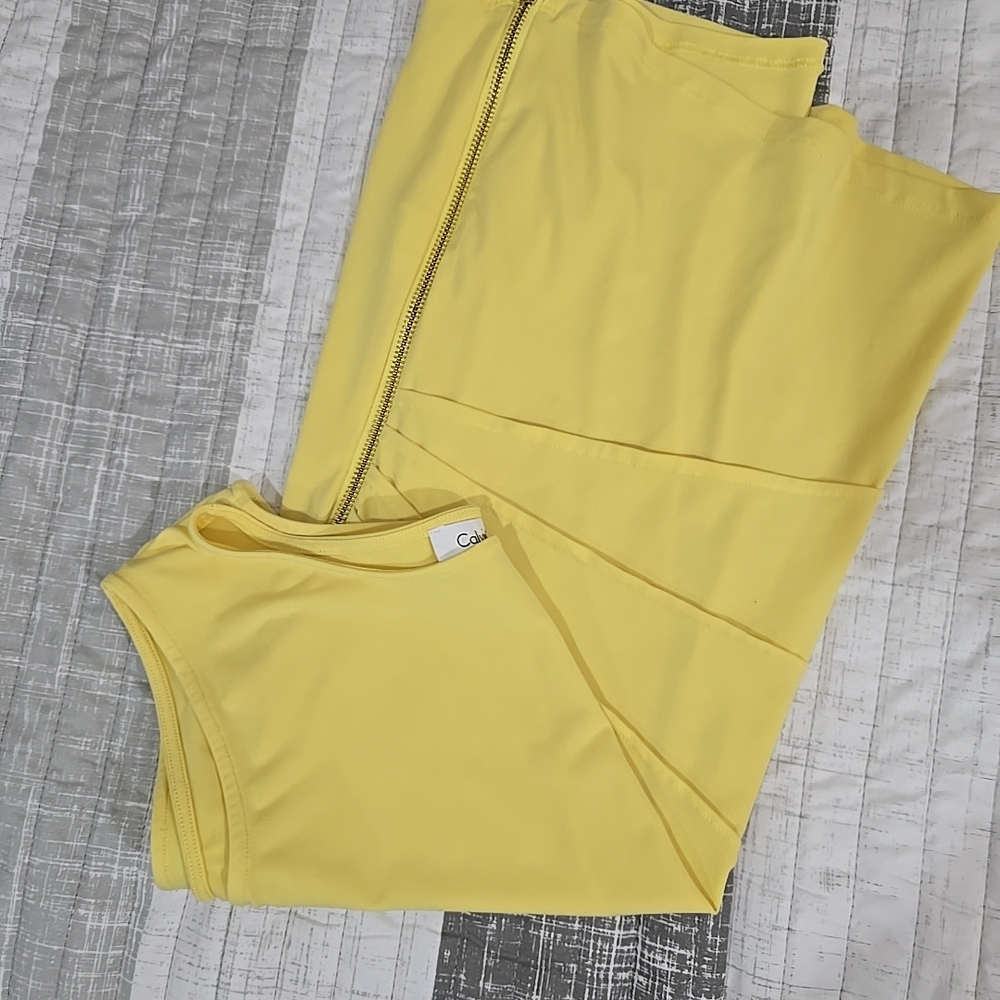 Calvin Klein Yellow Sleeveless Top - Picture 8 of 8